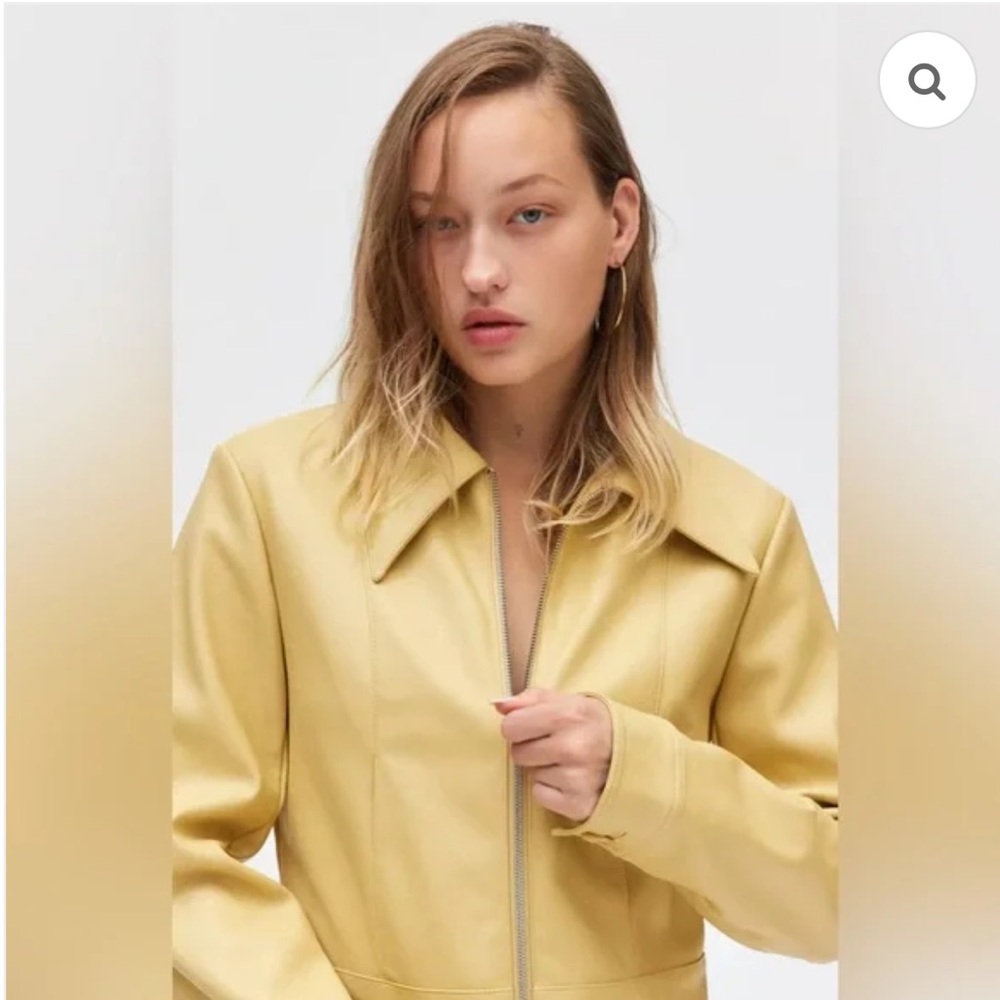 UO Silence + Noise Stella Cropped Moto Jacket